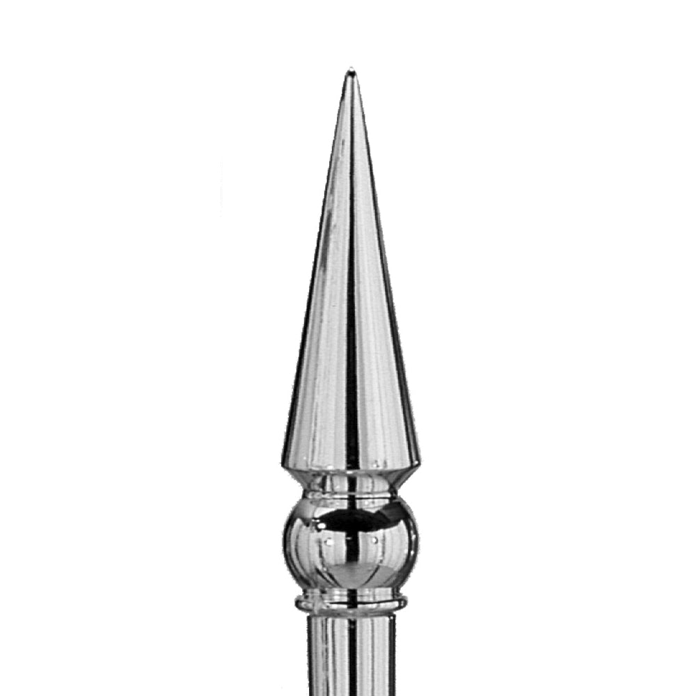 85SC SILVER STYRENE ROUND SPEAR