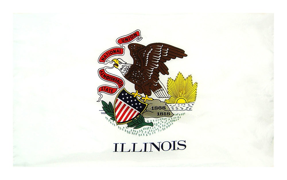 3X5 FT COL NYL-GLO ILLINOIS