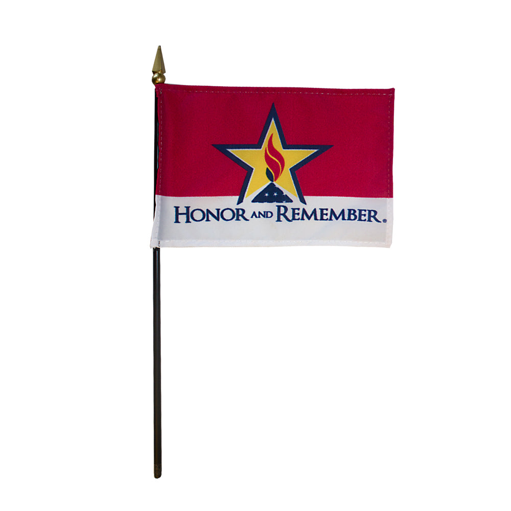 4X6 IN EB HONOR & REMEMBER FLAG 12PK
