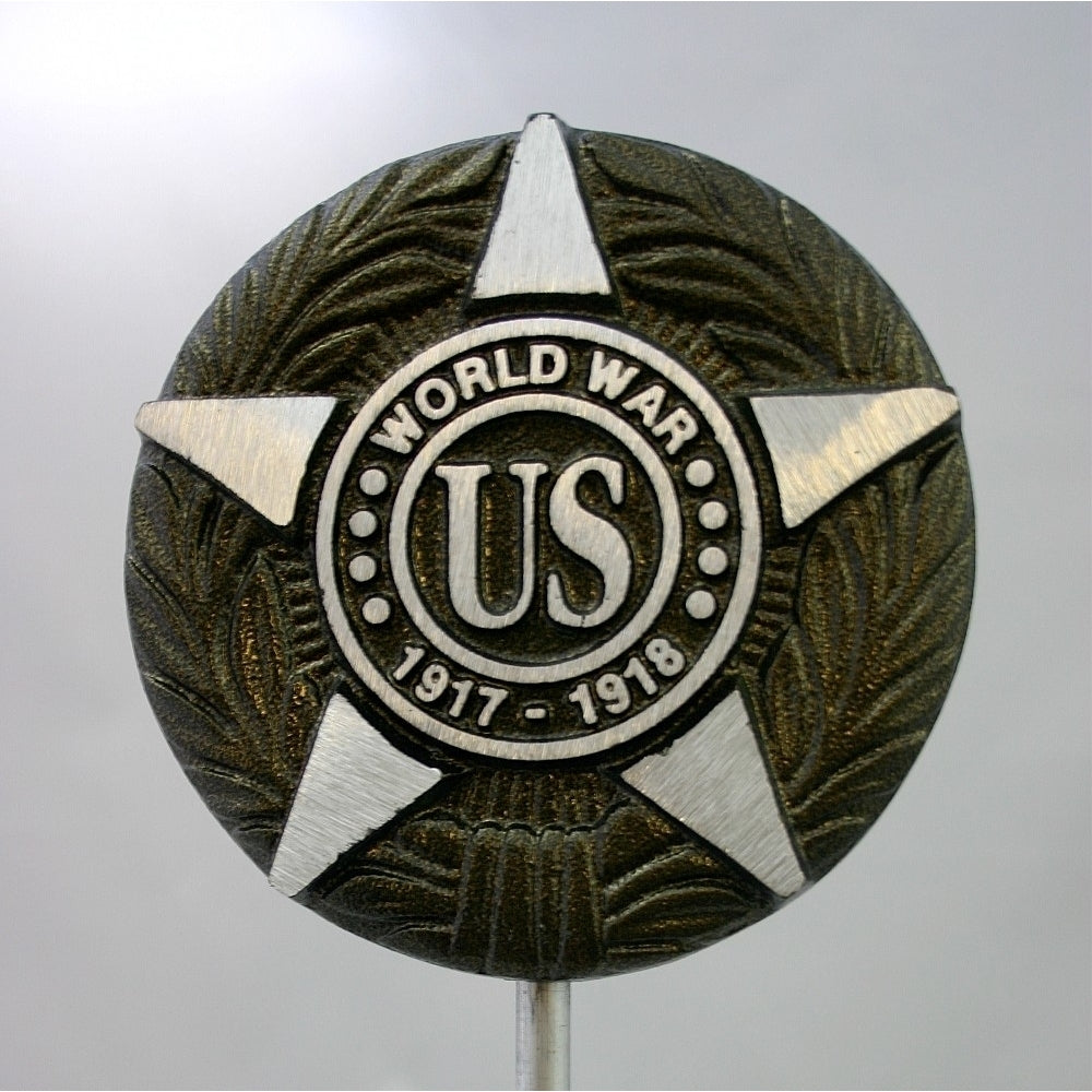 GRAVE MARKER-ALUMINUM WWI