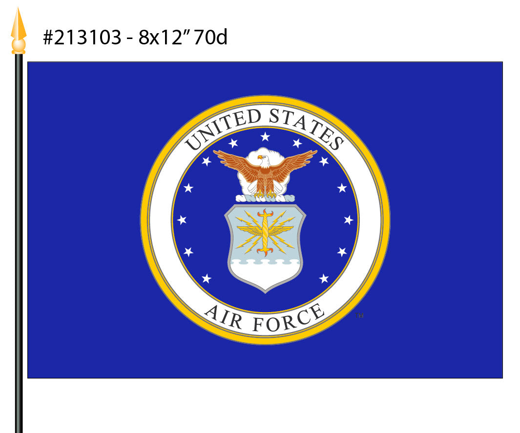 8X12 IN EB US AIR FORCE MTD