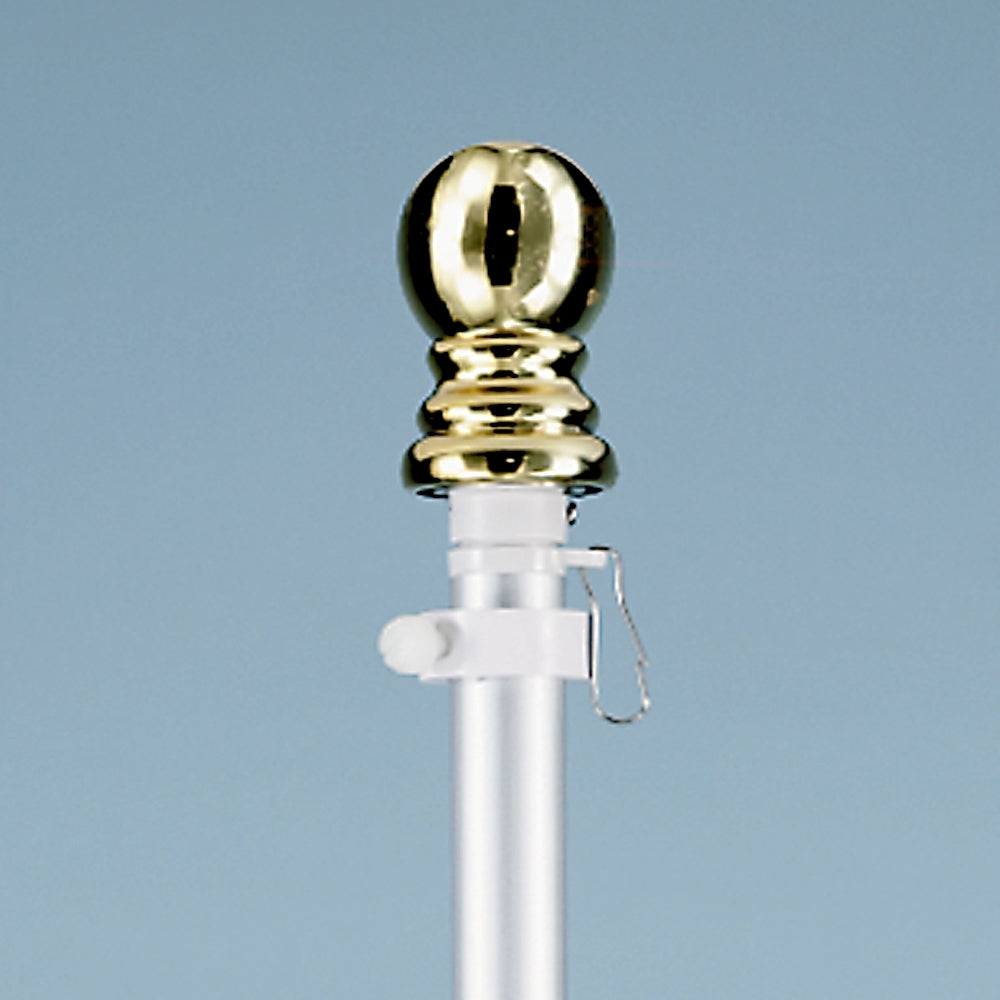 6 FT 1PC SILVER SPINNING POLE W/BALL 6PK