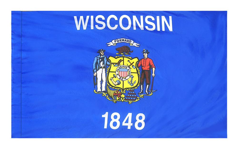 4X6 FT COL NYL-GLO WISCONSIN