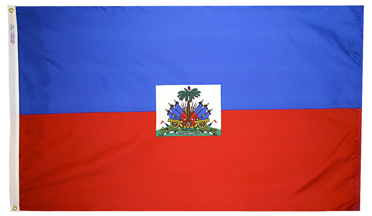 5X8 FT NYL-GLO HAITI GOVT