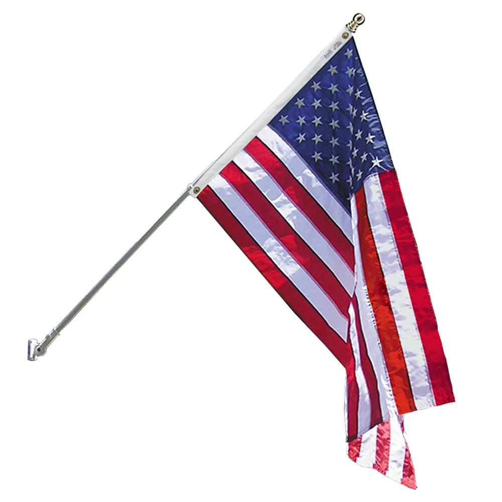 SPINNING POLE ESTATE SET W/US FLAG