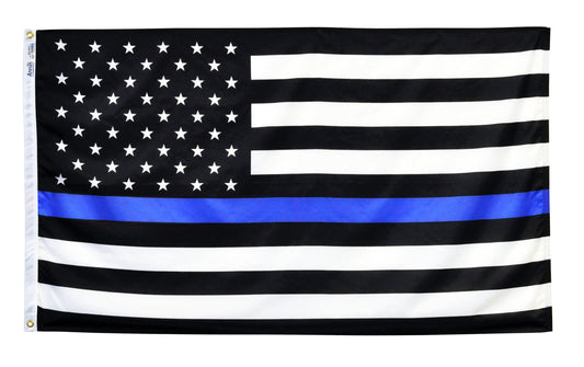 3X5 FT THIN BLUE LINE US FLAG