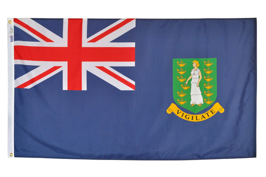 3X5 FT NYL-GLO BRIT VIRGIN ISLANDS BLUE