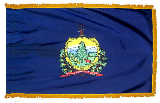 3X5 FT COL NYL-GLO VERMONT FRG