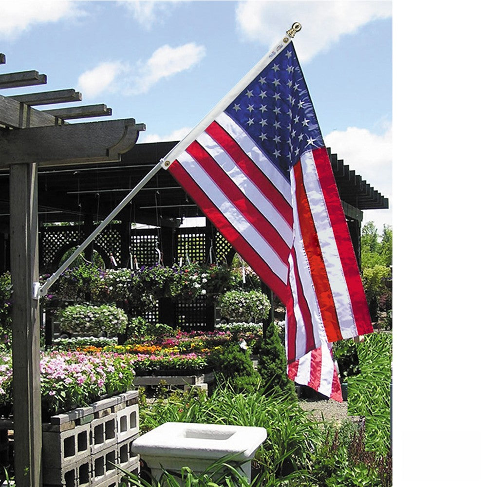 SPINNING POLE ESTATE SET W/US FLAG
