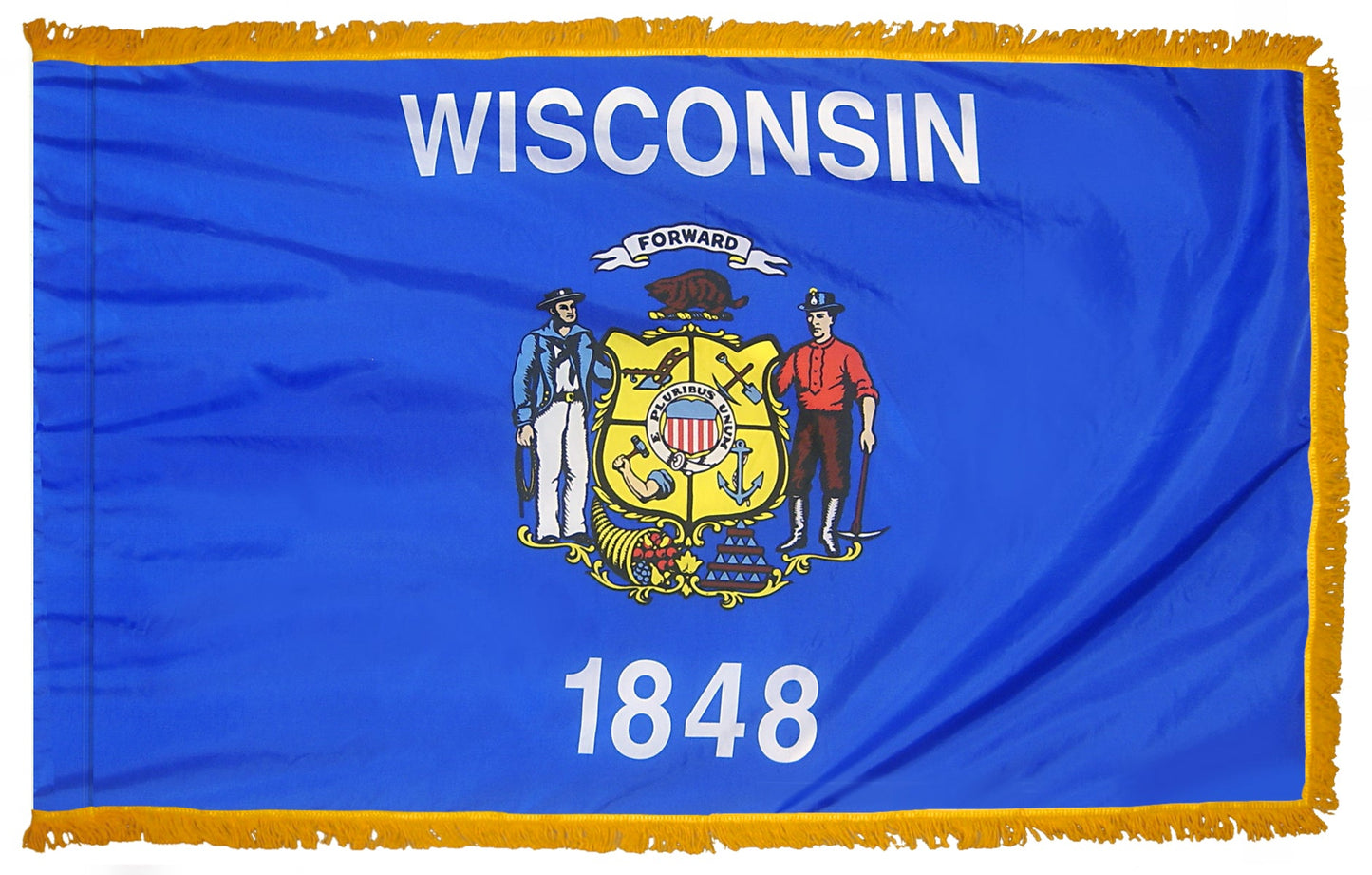3X5 FT COL NYL-GLO WISCONSIN FRG