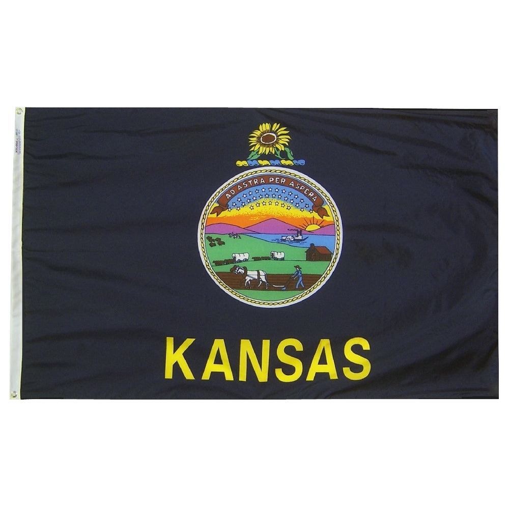 3X5 FT NYL-GLO KANSAS