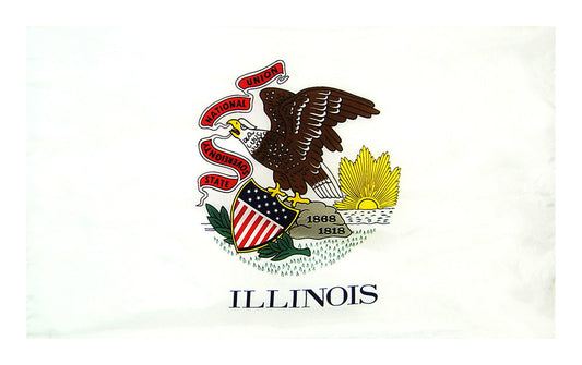 4X6 FT COL NYL-GLO ILLINOIS