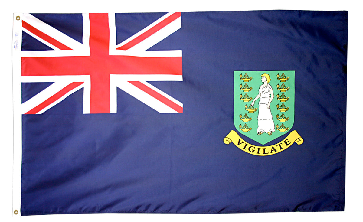 3X5 FT NYL-GLO BRIT VIRGIN ISLANDS BLUE