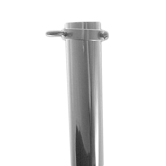 81S 8 FT X 1 IN SILVER ALUM POLE