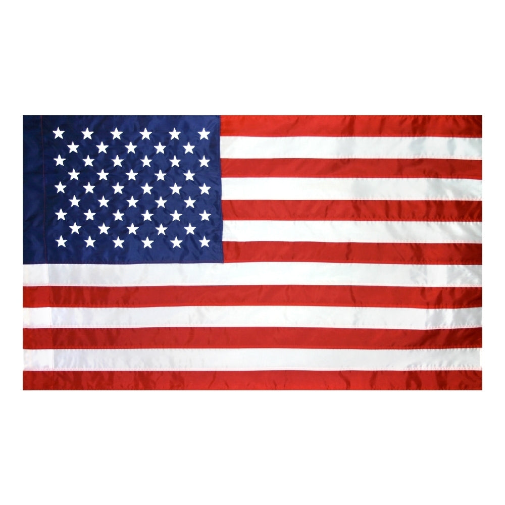2-1/2X4 FT NYL-GLO US BANNER LEATHER TAB