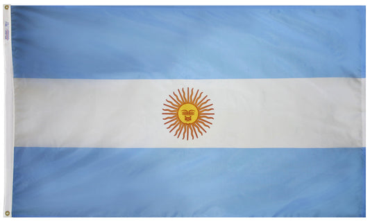 5X8 FT NYL-GLO ARGENTINA GOVT