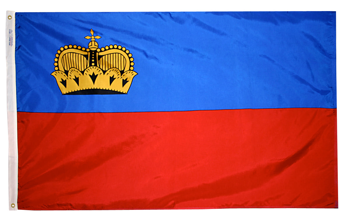 5X8 FT NYL-GLO LIECHTENSTEIN W/CROWN