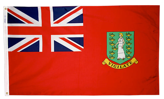 2X3 FT NYL-GLO BRIT VIRGIN ISLANDS RED
