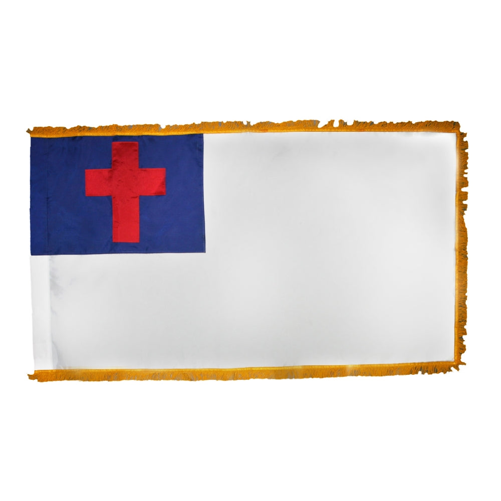 3X5 FT COL NYL-GLO CHRISTIAN FRG