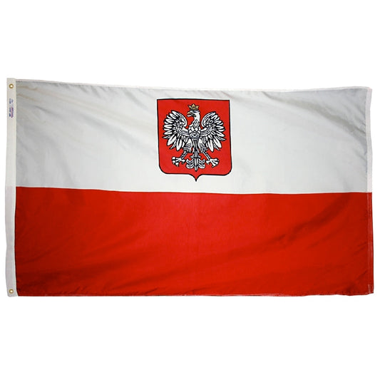 12X18 IN NYL-GLO POLAND W/EAGLE