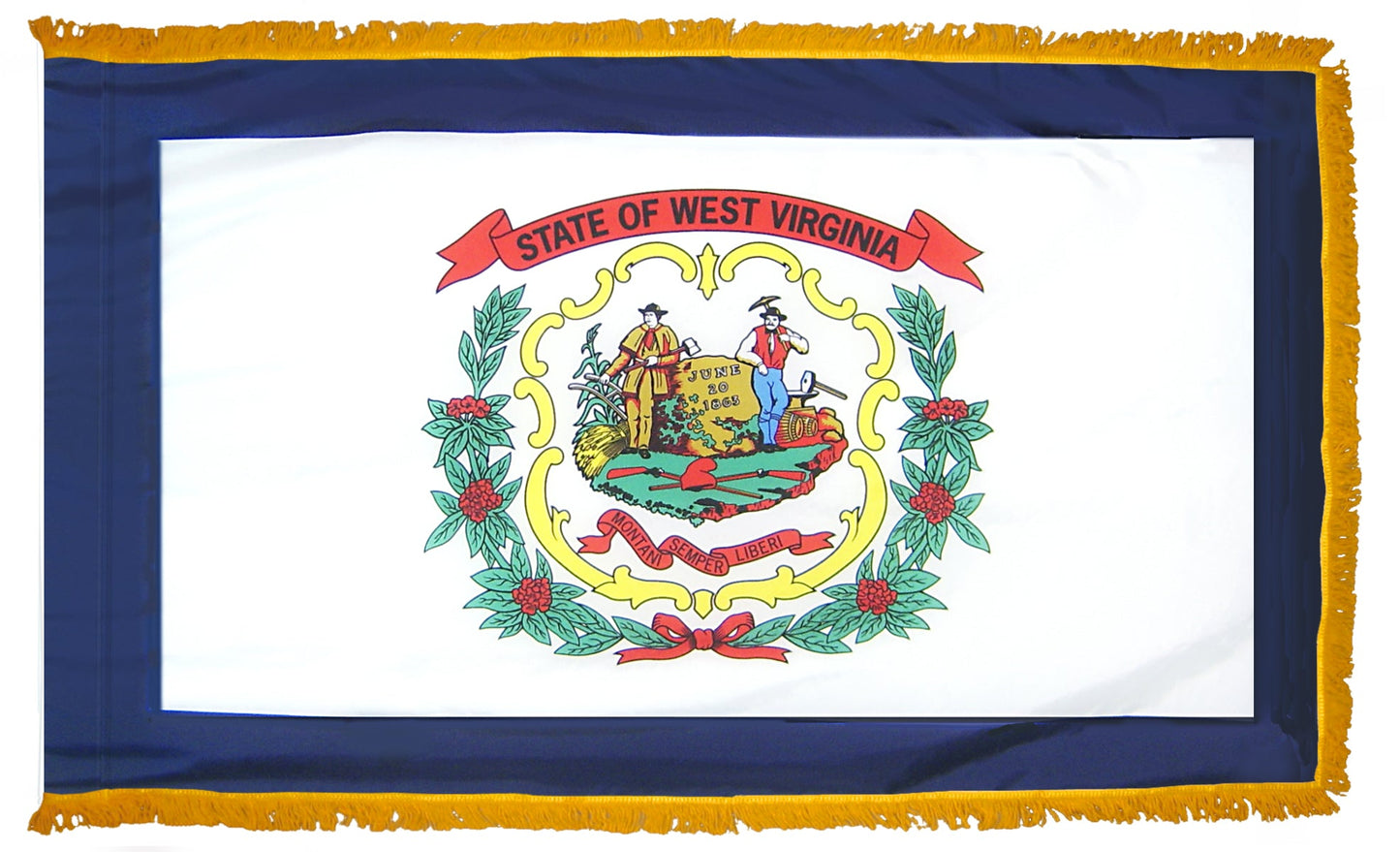 4X6 FT COL NYL-GLO WEST VIRGINIA FRG