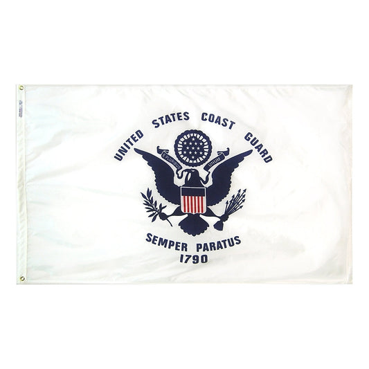 5X8 FT NYL-GLO US COAST GUARD